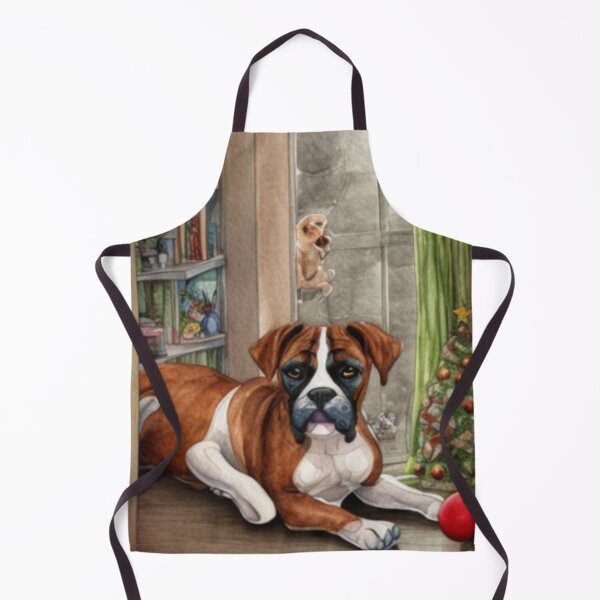 Item preview, Boxer Dog Christmas Celebration 5 designed and sold by AnadAA.