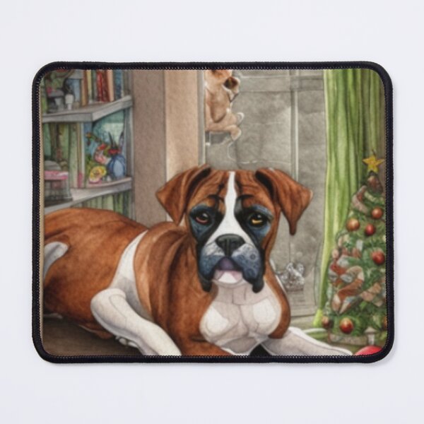 Item preview, Boxer Dog Christmas Celebration 5 designed and sold by AnadAA.