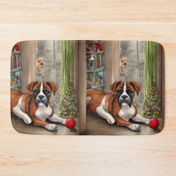 Item preview, Boxer Dog Christmas Celebration 5 designed and sold by AnadAA.