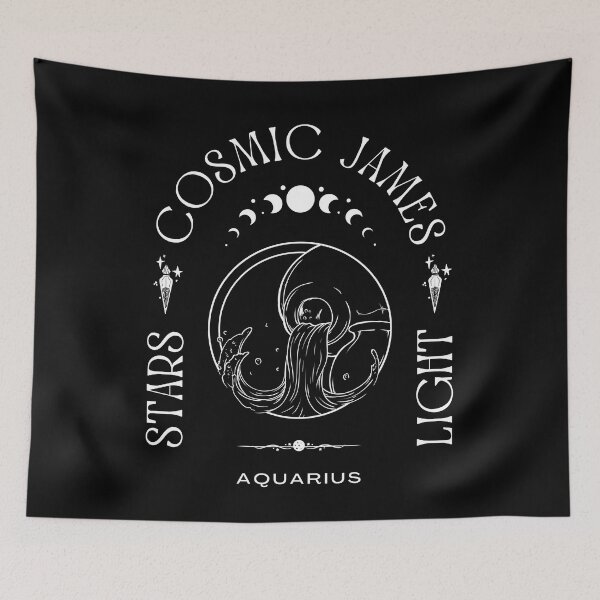 Item preview, JAMES NAME: JAMES ZODIAC SIGN AQUARIUS DESIGN. designed and sold by AlexRelax.