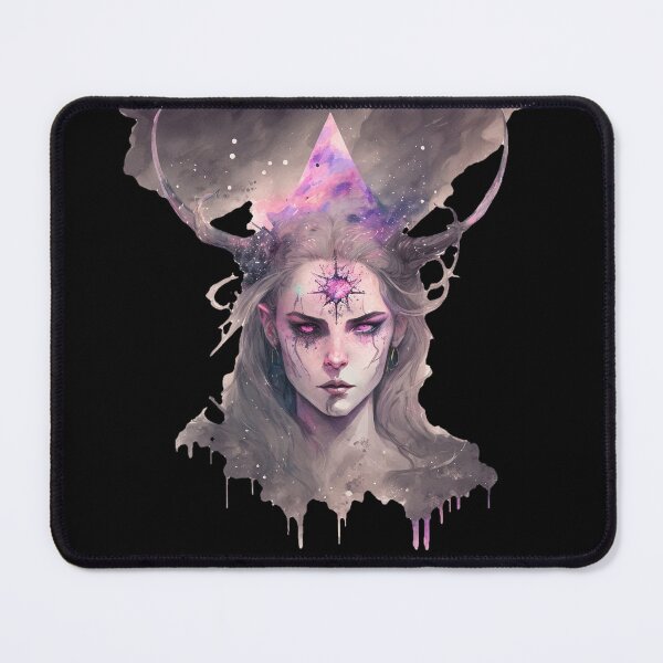 Item preview, Fantasy Space Demon Girl Paint Splash designed and sold by hourglassAI.