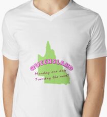 Queensland Men's V-Neck T-Shirt