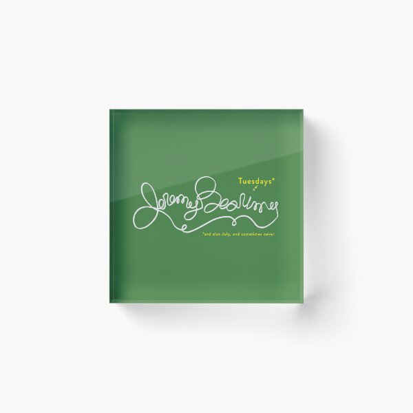 Item preview, Jeremy Bearimy in white (with notation) on Green designed and sold by KingPagla.
