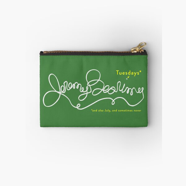 Item preview, Jeremy Bearimy in white (with notation) on Green designed and sold by KingPagla.