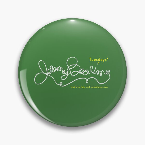 Item preview, Jeremy Bearimy in white (with notation) on Green designed and sold by KingPagla.