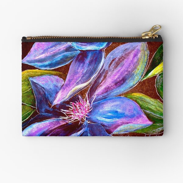 Flowers...Clematis Zipper Pouch