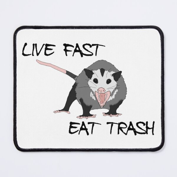 Item preview, live fast eat trash - possum opossum designed and sold by bpdandchill.