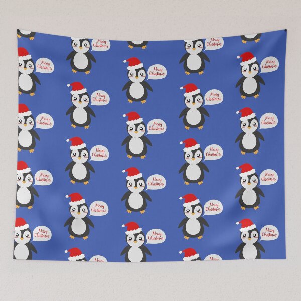 Item preview,  cute penguin with christmas hat designed and sold by yessebel.