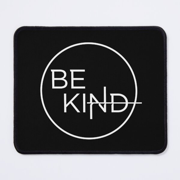 Item preview, Be Kind in Simple White Circle on Black designed and sold by KingPagla.
