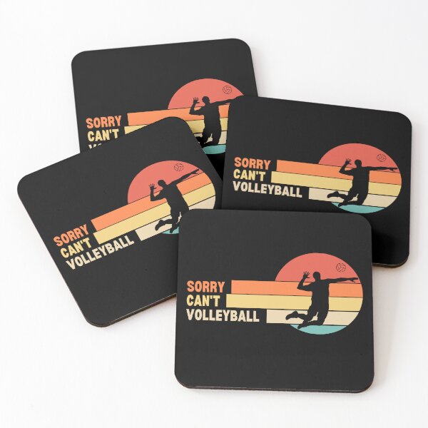 Item preview, Funny Retro Sorry Can't Volleyball designed and sold by LaughingHorseCo.
