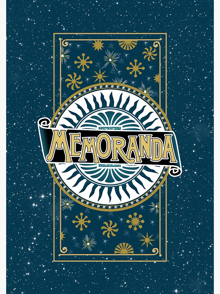 "Victorian Starry Night Sky Memoranda Notebook" Spiral Notebook for