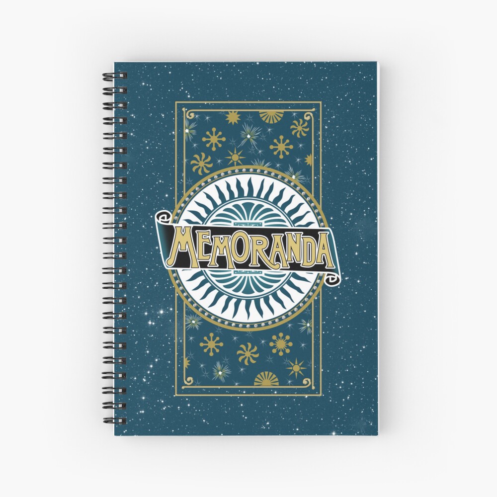 "Victorian Starry Night Sky Memoranda Notebook" Spiral Notebook for