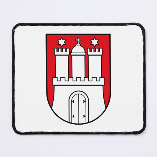Item preview, Coat of arms of Hamburg designed and sold by HeraldryCabinet.