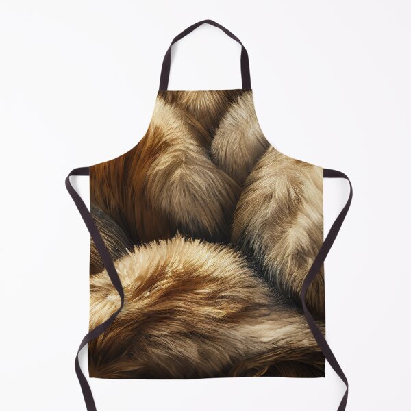 Item preview, Brown and light brown fur. Hairy coat material surface. Fluffy and luxurious. designed and sold by justinasv775.