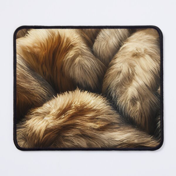 Item preview, Brown and light brown fur. Hairy coat material surface. Fluffy and luxurious. designed and sold by justinasv775.