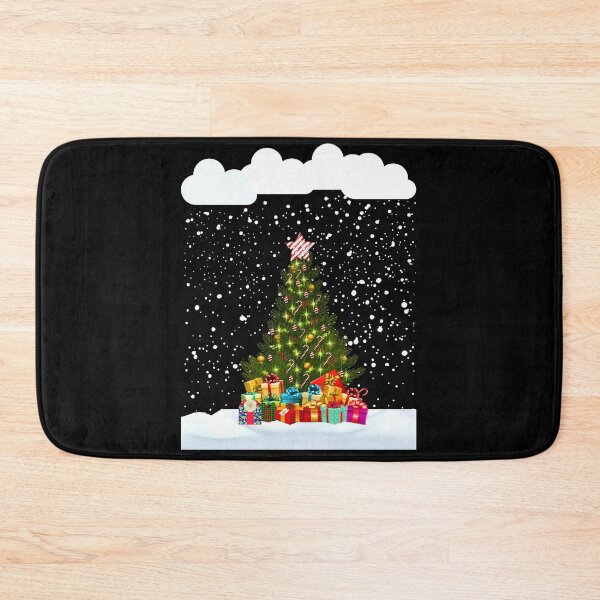 Item preview, Winter Wonderland Snowing on Christmas Tree with Christmas Star designed and sold by Artstastic.