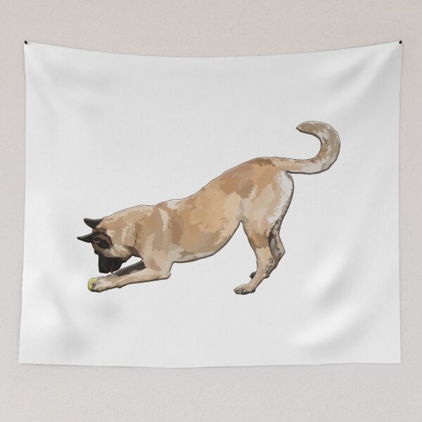 Item preview, Belgian Malinois and squashed tennis ball designed and sold by Deborah Regan.
