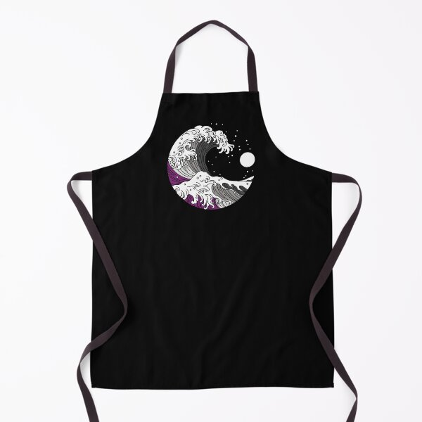 Item preview, Great Wave of Kanagawa Asexual Flag Ace Pride designed and sold by Queer Pride Shop.