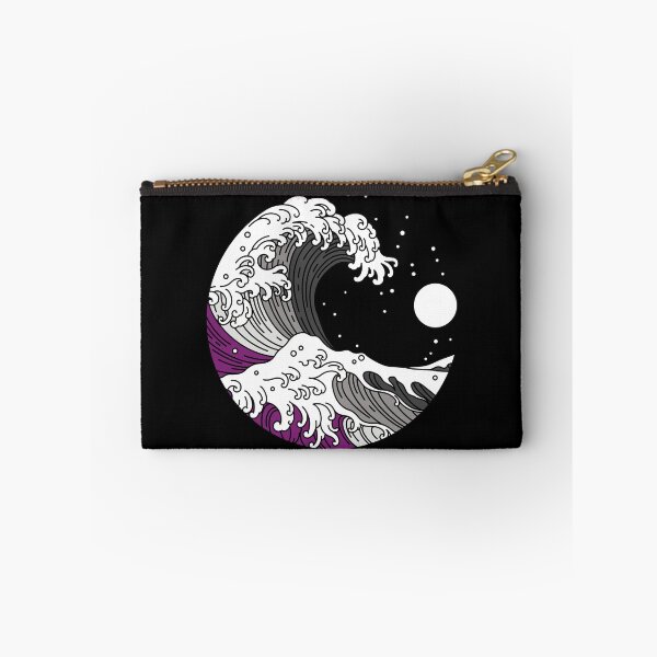 Item preview, Great Wave of Kanagawa Asexual Flag Ace Pride designed and sold by Queer Pride Shop.