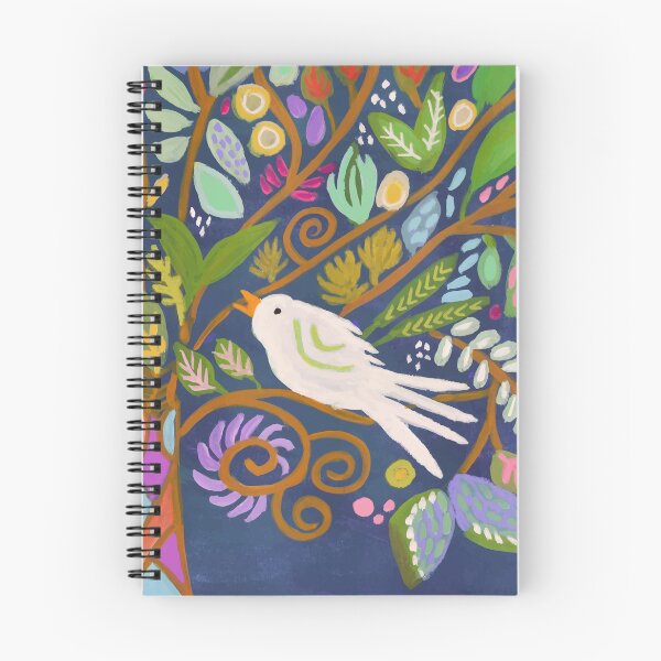 Item preview, Tree of Life in Blue with Bird  designed and sold by karenfields.