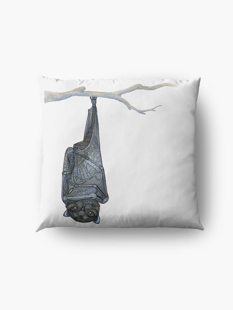 Alternate view of Inquisitive Bat Floor Pillow
