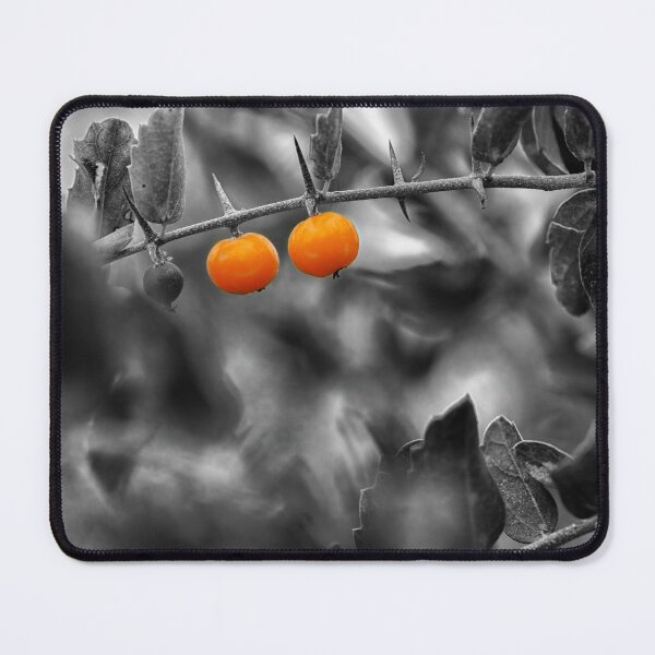Item preview, Orange hackberries in black and white designed and sold by noblephoto.