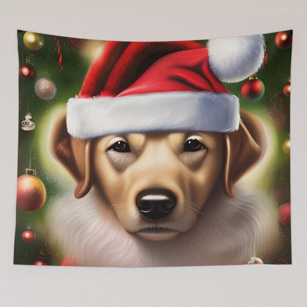 Item preview, Christmas Chinook Wearing A Santa Hat designed and sold by ZenEverAI.