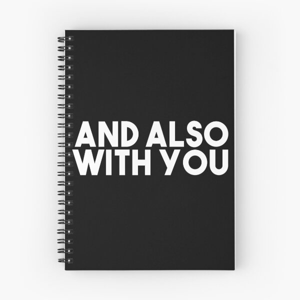 Item preview, And Also With You - Catholic Mass Response (Bold White)   designed and sold by TheCatholicLady.