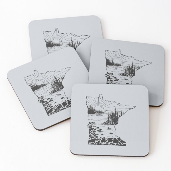 Item preview, Minnesota Outdoors (Grey) designed and sold by Sarah Lumley.