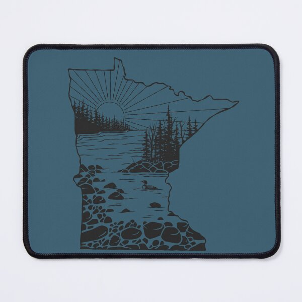 Item preview, Minnesota Outdoors (Blue) designed and sold by Sarah Lumley.