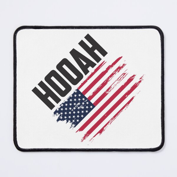 Item preview, Hooah American Flag/Military/USA designed and sold by burlybot.