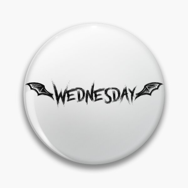 Item preview, Wednesday (black letters) designed and sold by zombiemama.