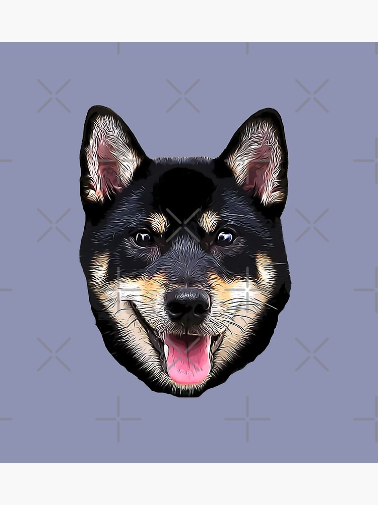 "Shiba Inu Black Tan" Poster for Sale by ElegantCat | Redbubble