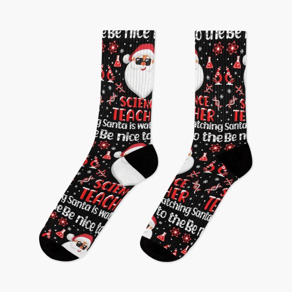 Item preview, Be Nice To The Science Teacher Santa Is Watching - Science Teacher Ugly Christmas Sweater, Science Educator Christmas designed and sold by jadedscientist.