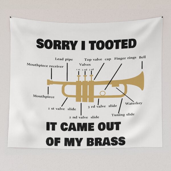 Item preview, Funny Trumpet Sarcastic Trumpet Player Jazz Band Trombone  designed and sold by Salahboulehoual.