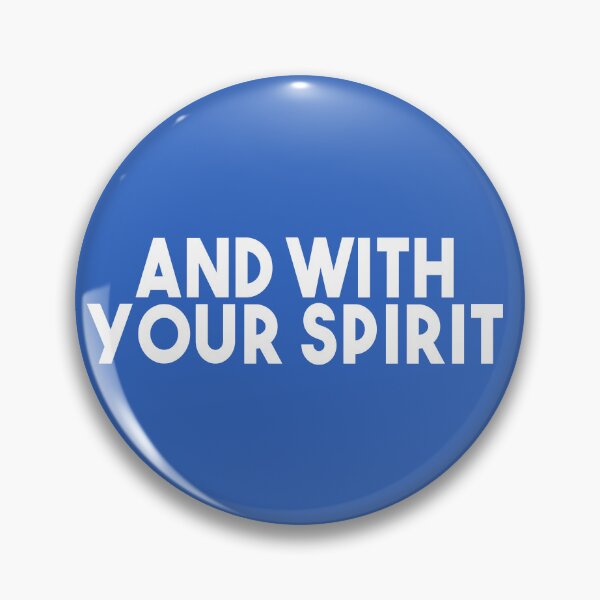 Item preview, And With Your Spirit - Catholic Mass Response (Bold White)   designed and sold by TheCatholicLady.