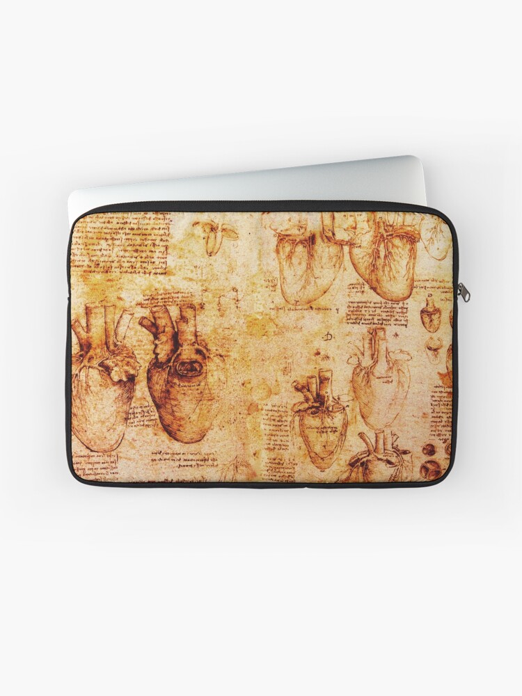 On Sale da Vinci Blue Orange Skull Laptop Sleeve