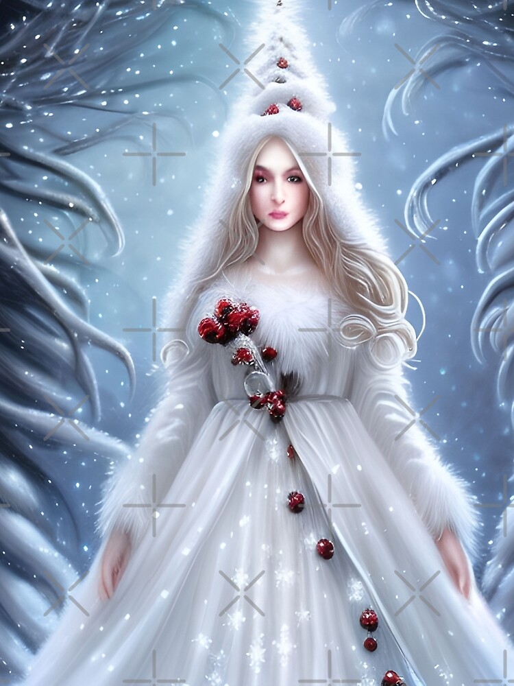 navy blue dress for baby girl A Beautiful Lady of Winter, fantasy art