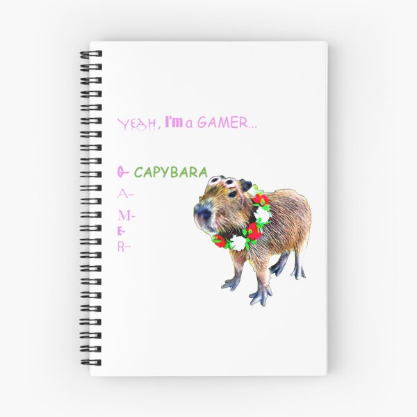 Item preview, Capybara gamer meme shirt designed and sold by fleentstones.