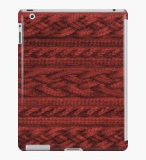 Cardinal Red Cable Knit iPad Case/Skin