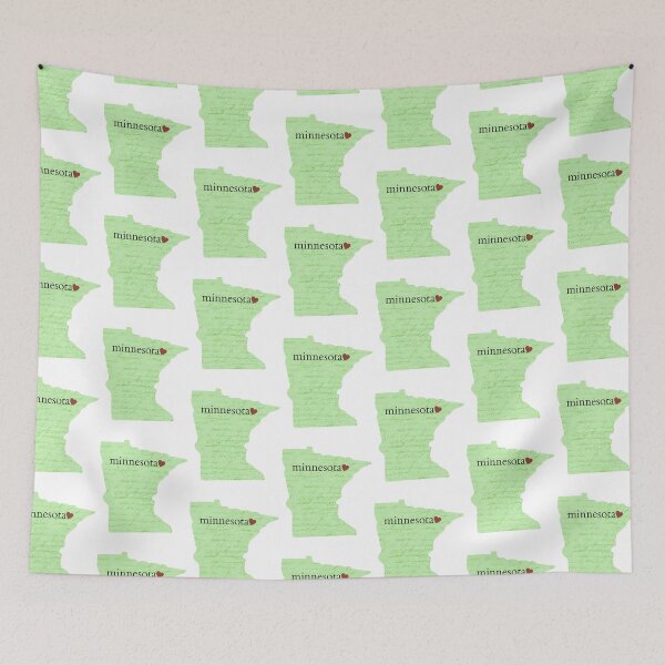 Item preview, Minnesota -  Green , Heart  designed and sold by mezzilicious.
