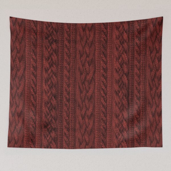 Item preview, Cardinal Red Cable Knit designed and sold by ZHField.