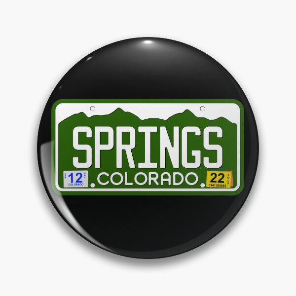 Item preview, Colorado License Plate - SPRINGS designed and sold by RonTo.