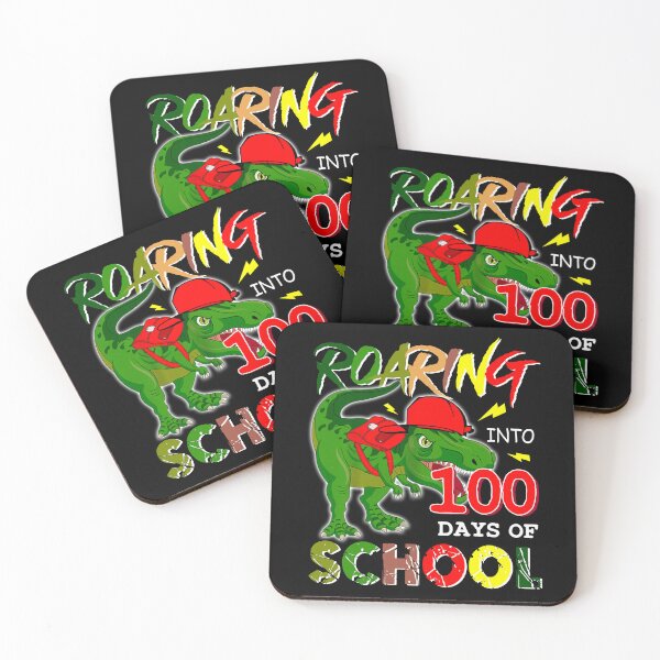 Item preview, Roaring Into 100 Days Of School Dinosaur Rex Boys   designed and sold by SamArtistbyAUS.