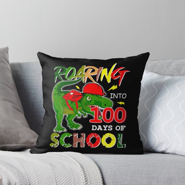Item preview, Roaring Into 100 Days Of School Dinosaur Rex Boys   designed and sold by SamArtistbyAUS.