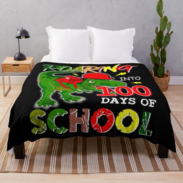 Item preview, Roaring Into 100 Days Of School Dinosaur Rex Boys   designed and sold by SamArtistbyAUS.