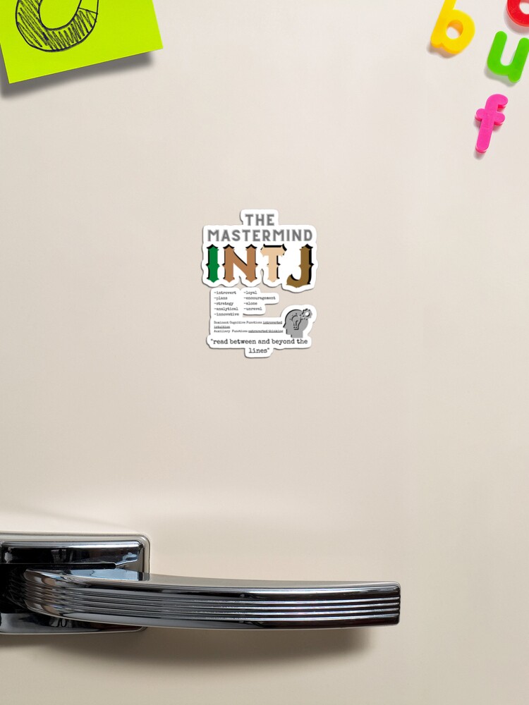 INTJ (The Mastermind) Magnet for Sale by Allison Lishey