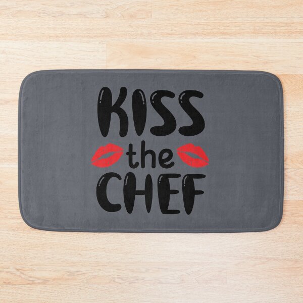 Item preview, Kiss The Chef, Chef Gift, Funny Chef Quote, Funny Cook Quote, Cooking Lover Gift designed and sold by DesignHouse07.