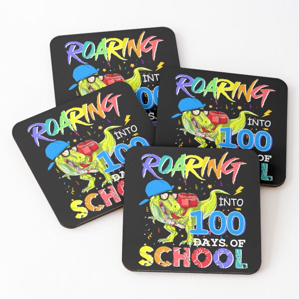 Item preview, Roaring Into 100 Days Of School Dinosaur Rex Boys   designed and sold by SamArtistbyAUS.