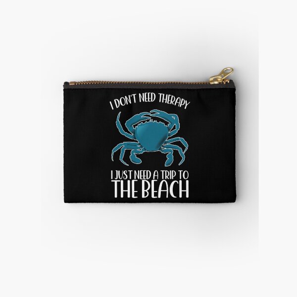 Item preview, I DON'T NEED THERAPY I JUST NEED A TRIP TO THE BEACH BLUE CRAB designed and sold by ittybittyowl.